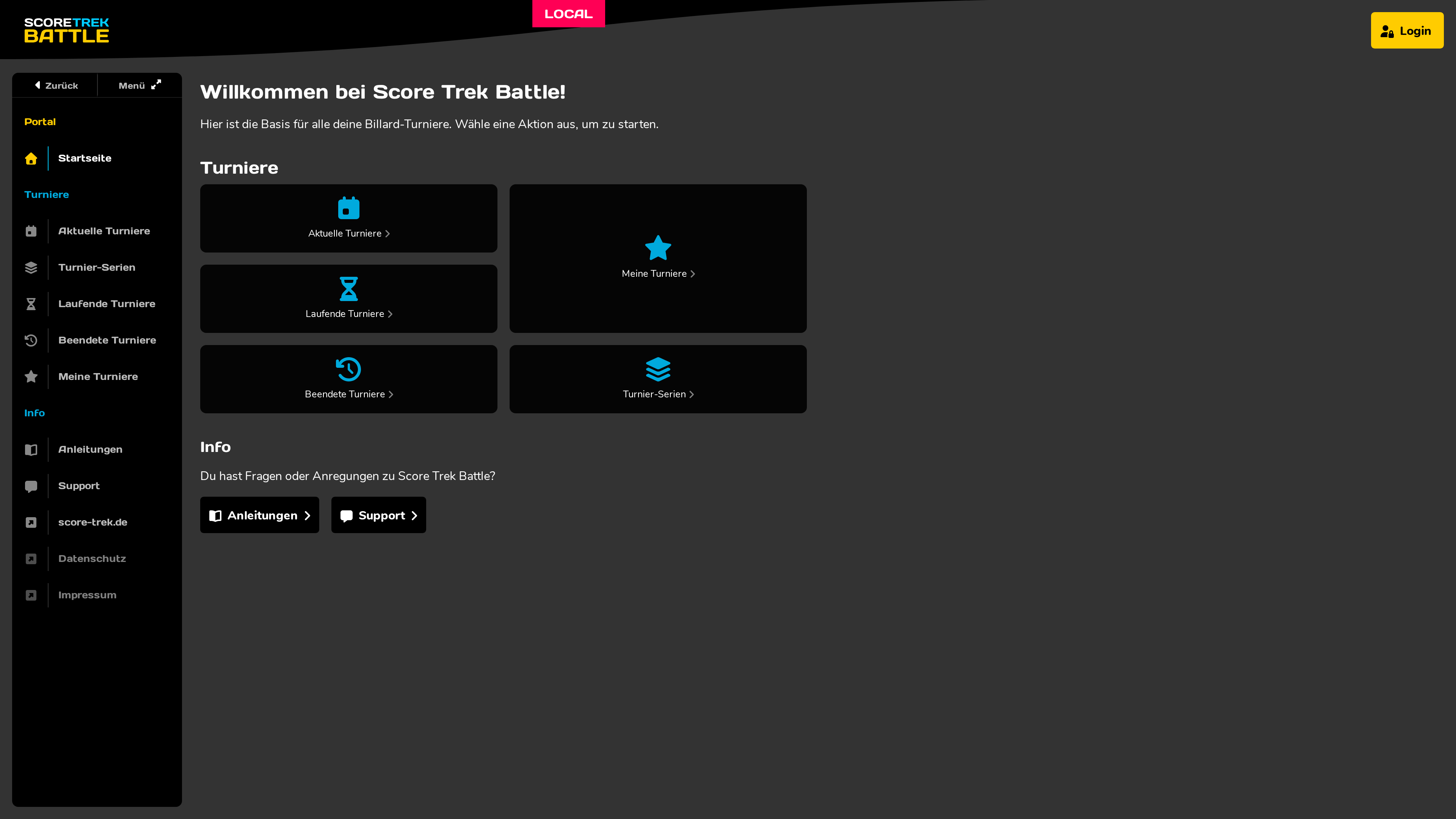 QR-Code-Login auf der Battle-Startseite