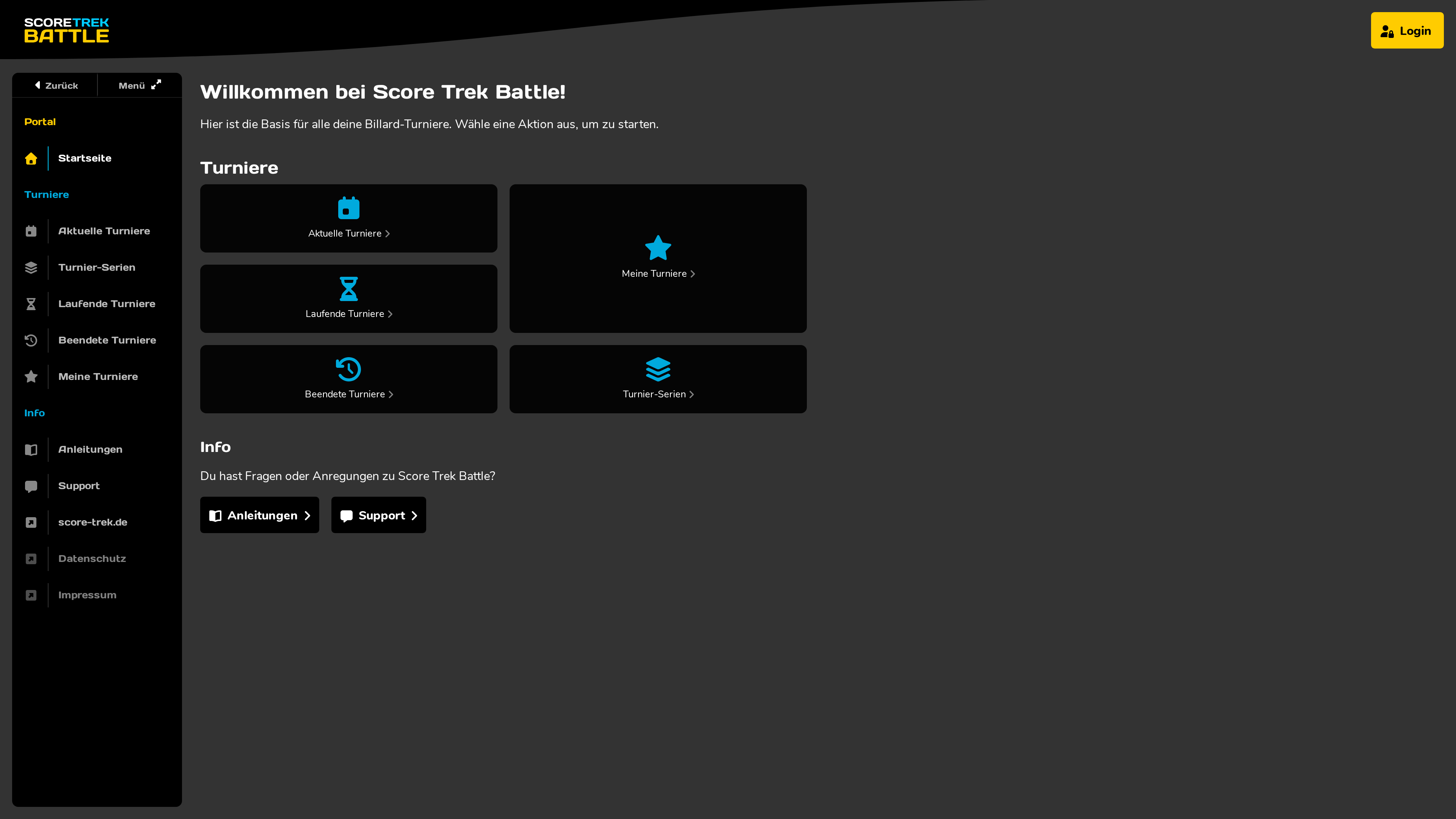 QR-Code-Login auf der Battle-Startseite